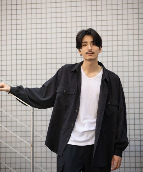 MOSSIMO バルーンスリーブシャツアンサンブル メンズ商品サムネイル-4