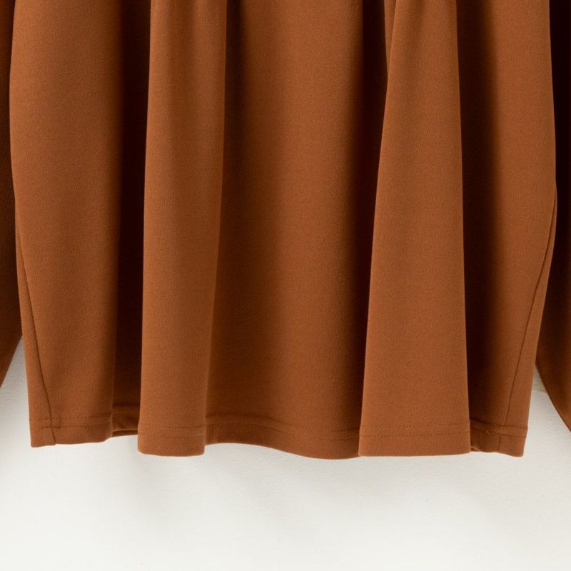 NAVY  梨地ストレッチピンタックプルオーバー レディース商品画像-15