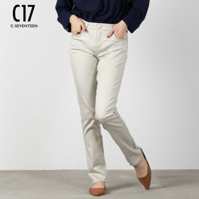 C17  ベーシックスキニーパンツ レディース
