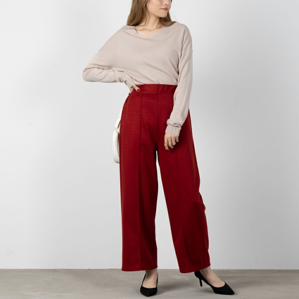 NAVY  ツイルワイドパンツ レディース商品画像-5