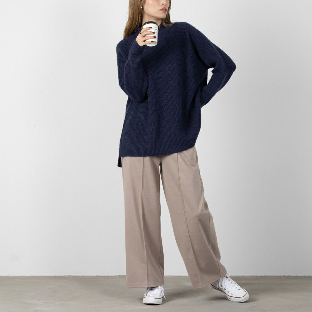 NAVY ツイルワイドパンツ レディース