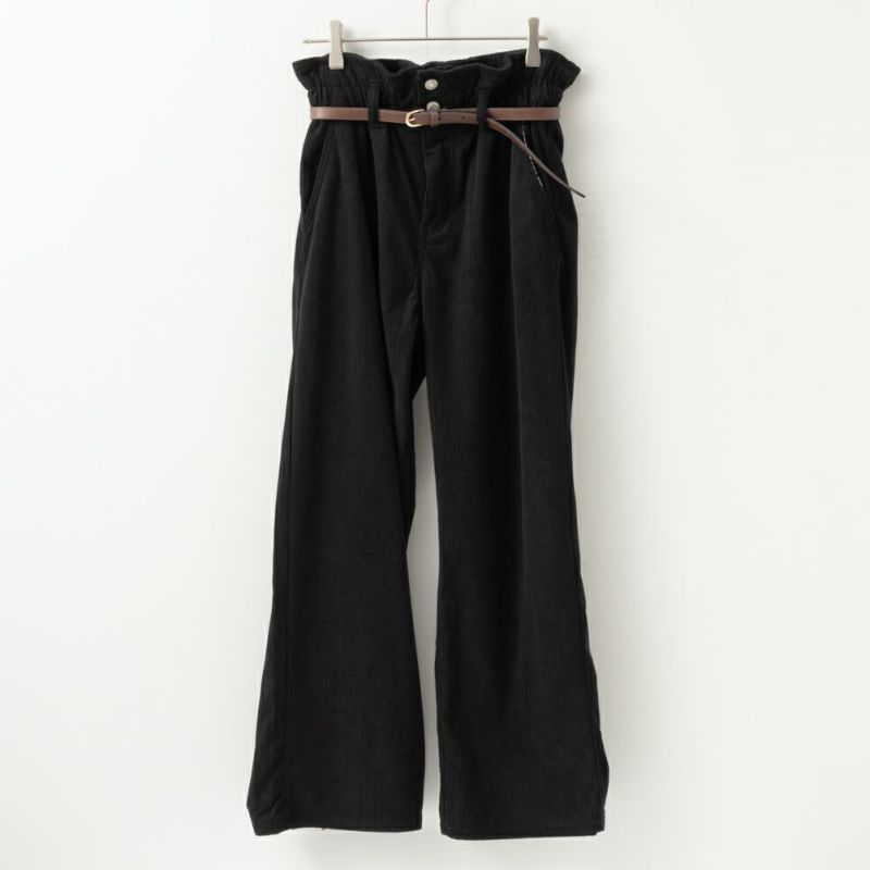 NAVY  ベルト付きコーデュロイペーパーバッグパンツ レディース商品画像-11