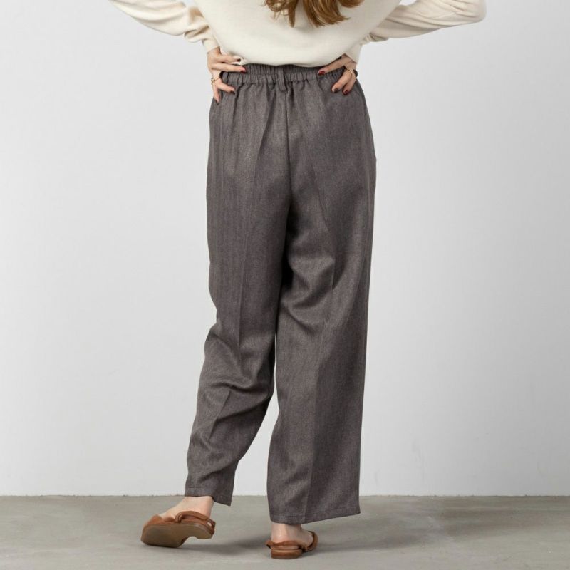 ウーリッシュヘリンボンワイドパンツ レディース商品画像-5