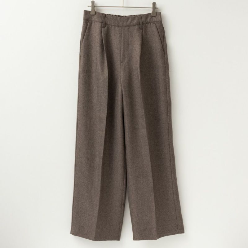 ウーリッシュヘリンボンワイドパンツ レディース商品画像-7