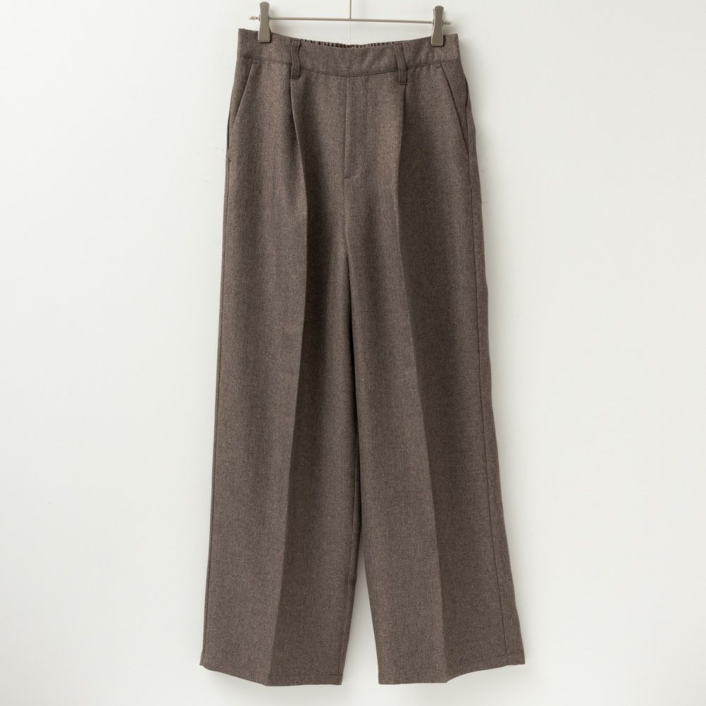 ウーリッシュヘリンボンワイドパンツ レディース商品画像-7