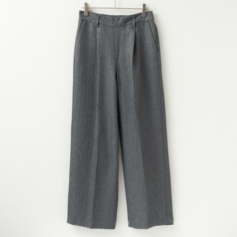 ウーリッシュヘリンボンワイドパンツ レディース商品画像-9