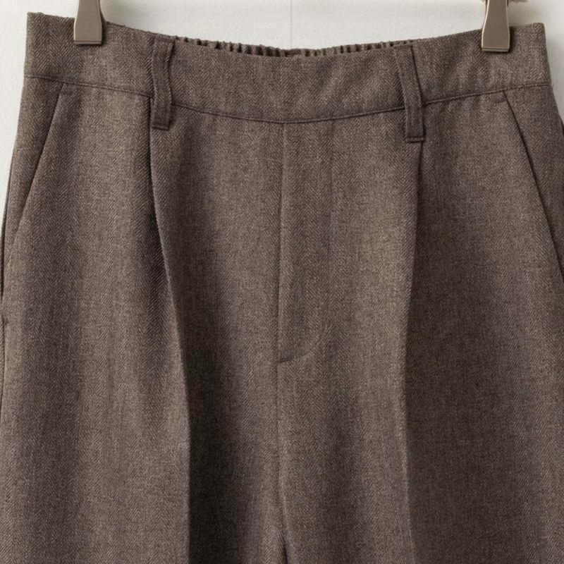 ウーリッシュヘリンボンワイドパンツ レディース商品画像-10