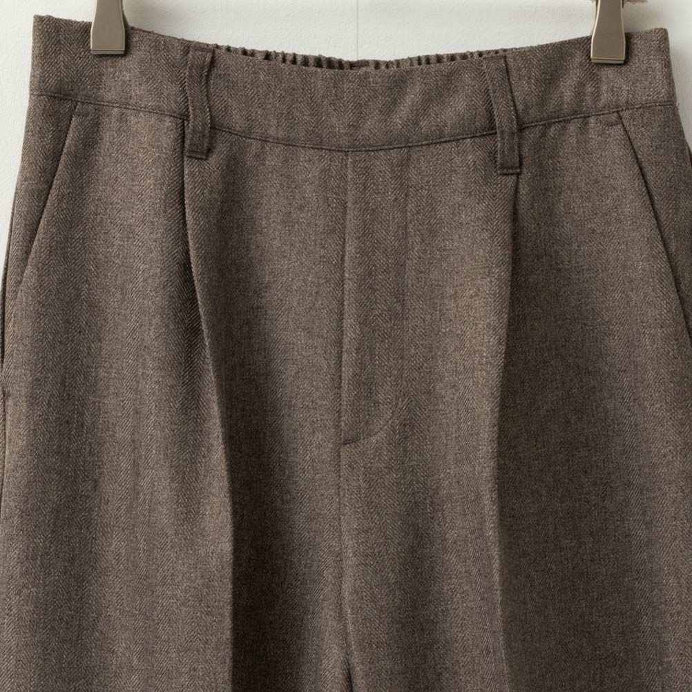 ウーリッシュヘリンボンワイドパンツ レディース商品画像-10