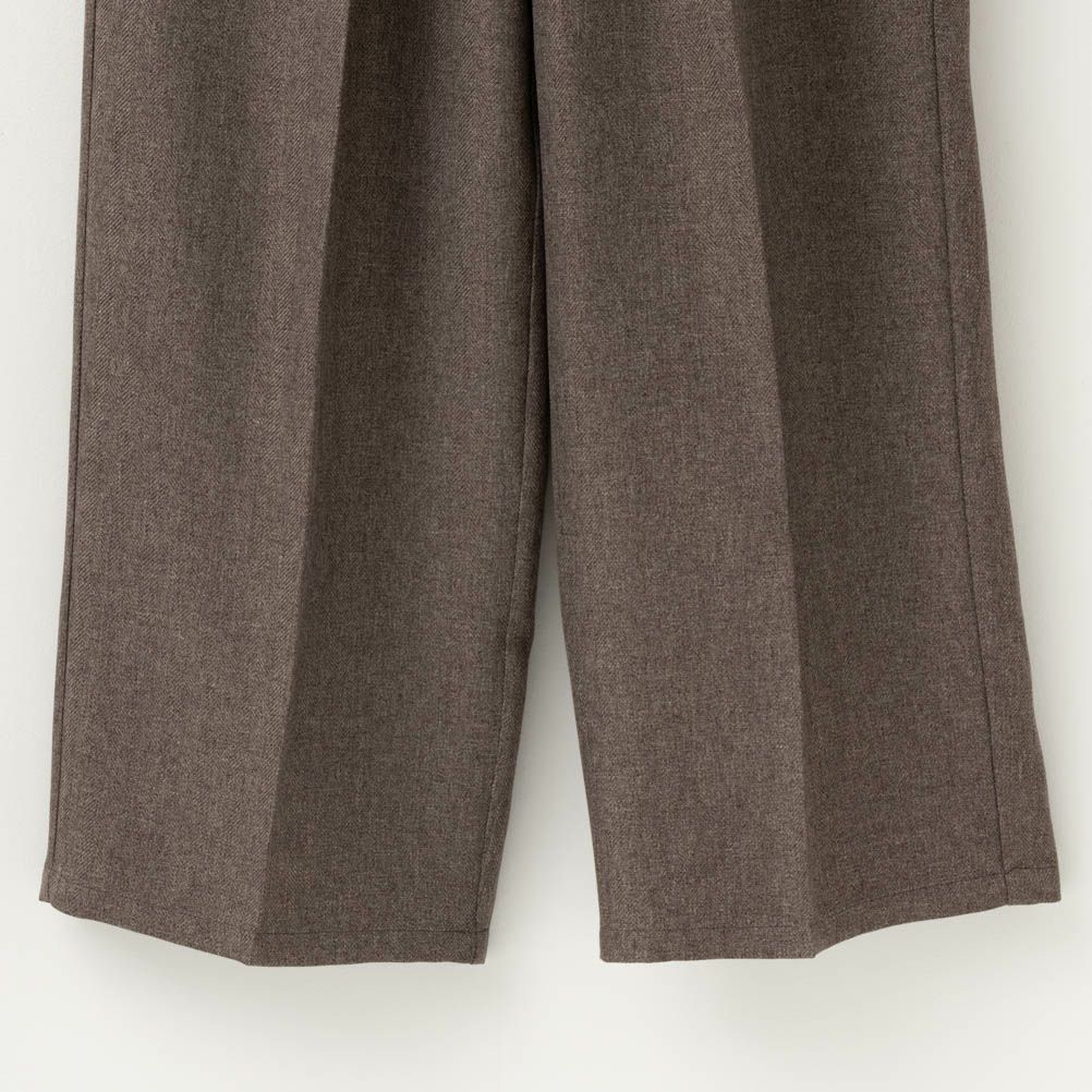 ウーリッシュヘリンボンワイドパンツ レディース商品画像-12