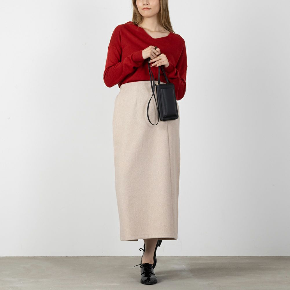 [期間限定価格]NAVY  ストレッチスカート レディース商品サムネイル-4