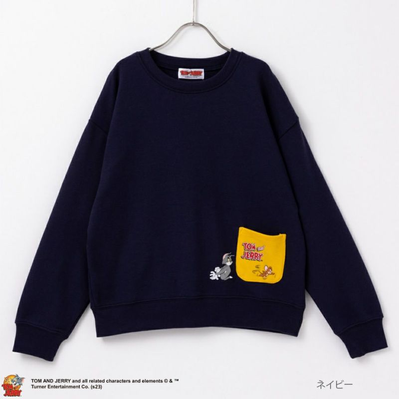 Tom and Jerry ポケット付きトレーナー キッズ商品画像-1