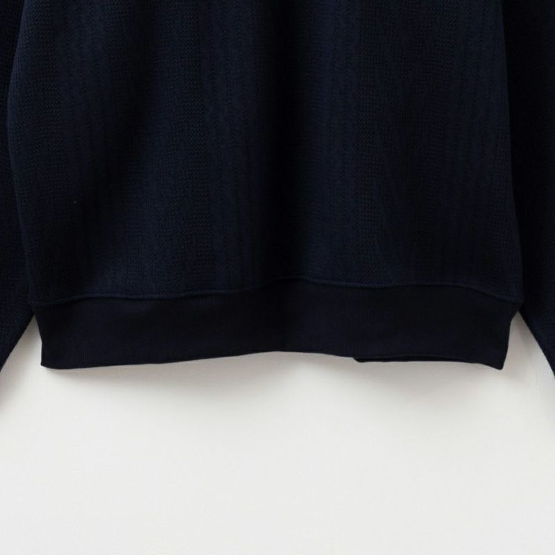 CONVERSE  裏起毛ケーブルワンポイトトレーナー メンズ商品画像-6