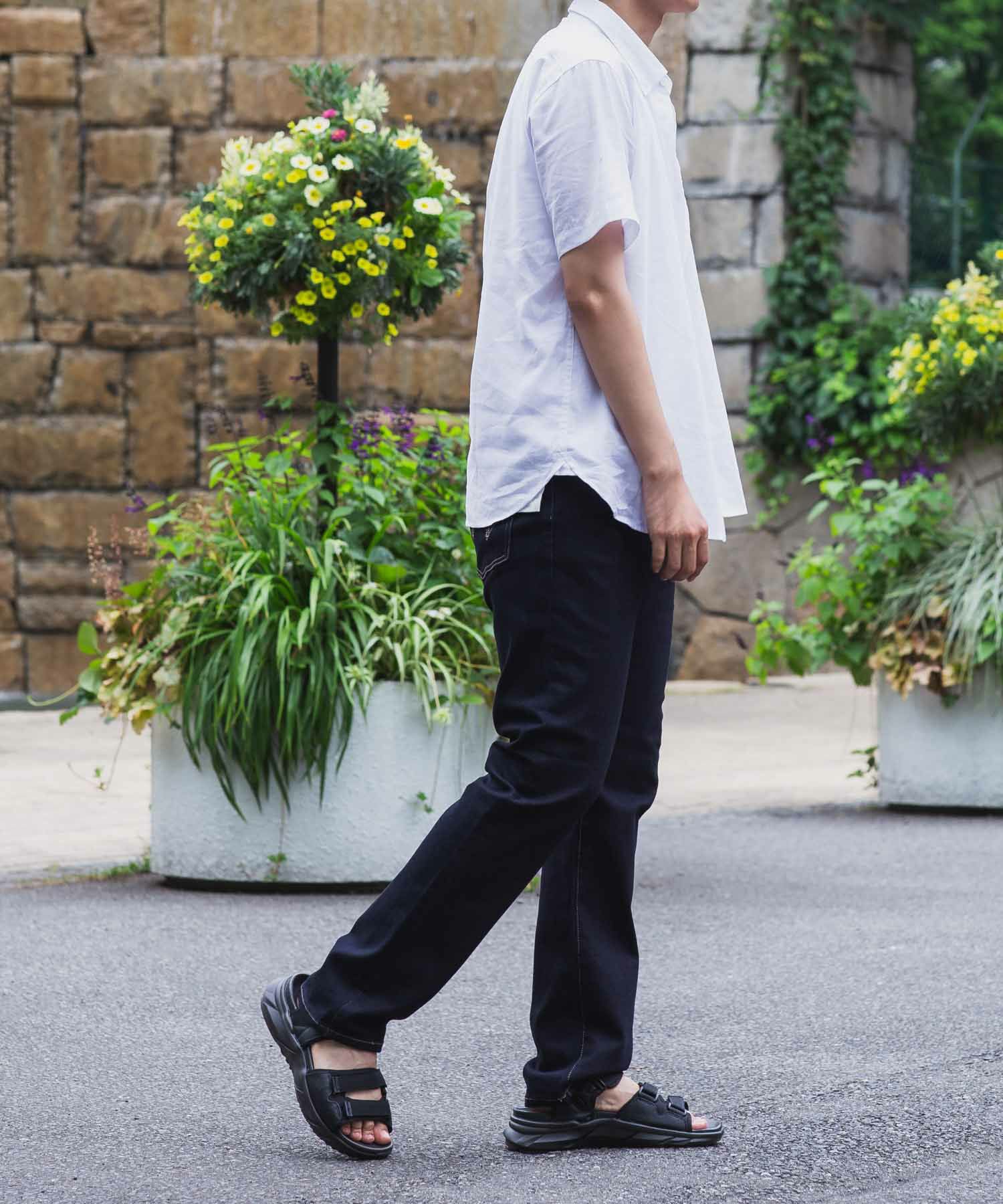 EDWIN ストレートデニムパンツ メンズ