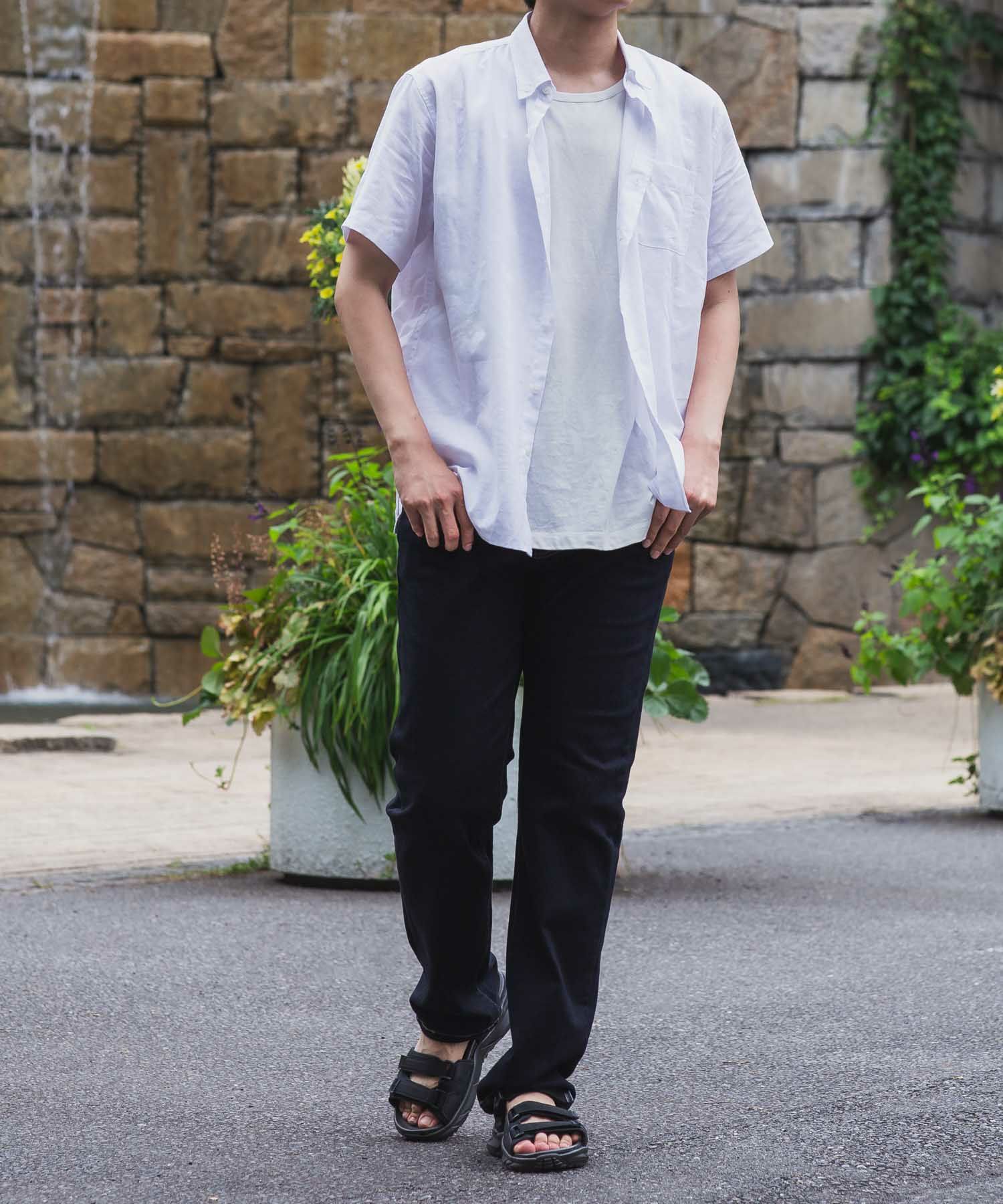 EDWIN ストレートデニムパンツ メンズ