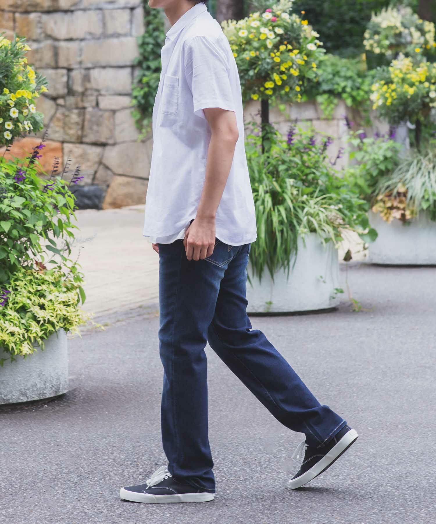 EDWIN ストレートデニムパンツ メンズ