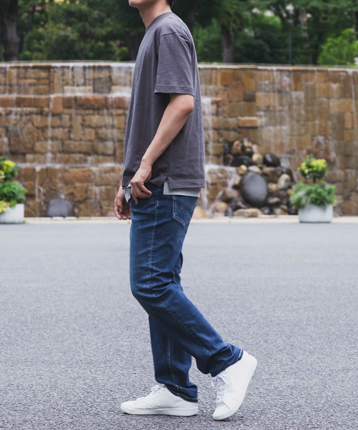 EDWIN ストレートデニムパンツ メンズ