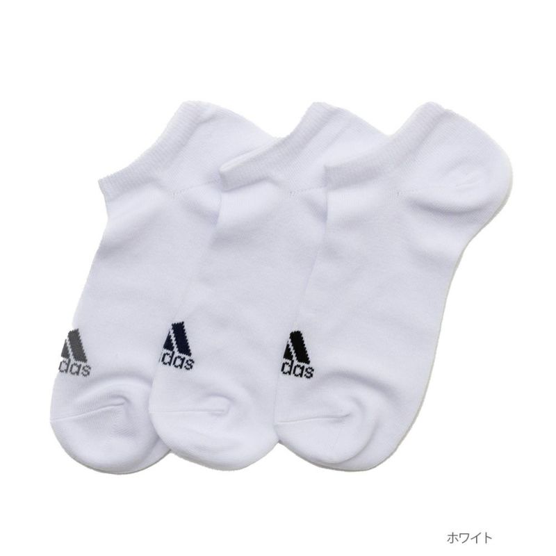 adidas スニーカーソックス 消臭ワンポイント ３足組 メンズ