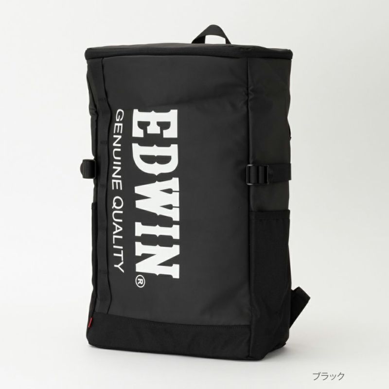 EDWIN ロゴプリントボックスリュック