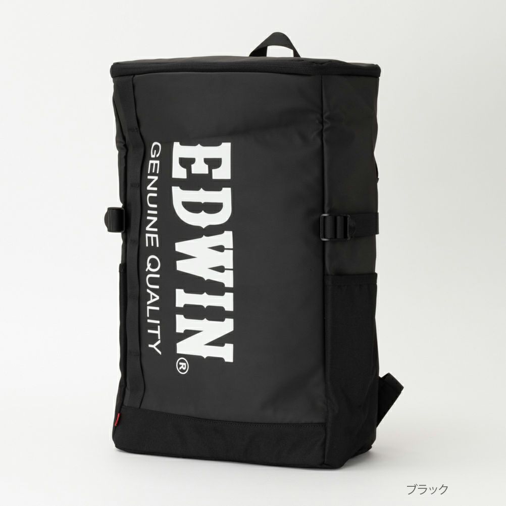 EDWIN ロゴプリントボックスリュック