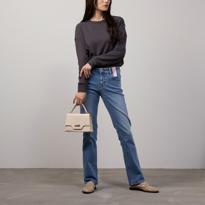 C17  ストレッチストレートパンツ レディース商品画像-2