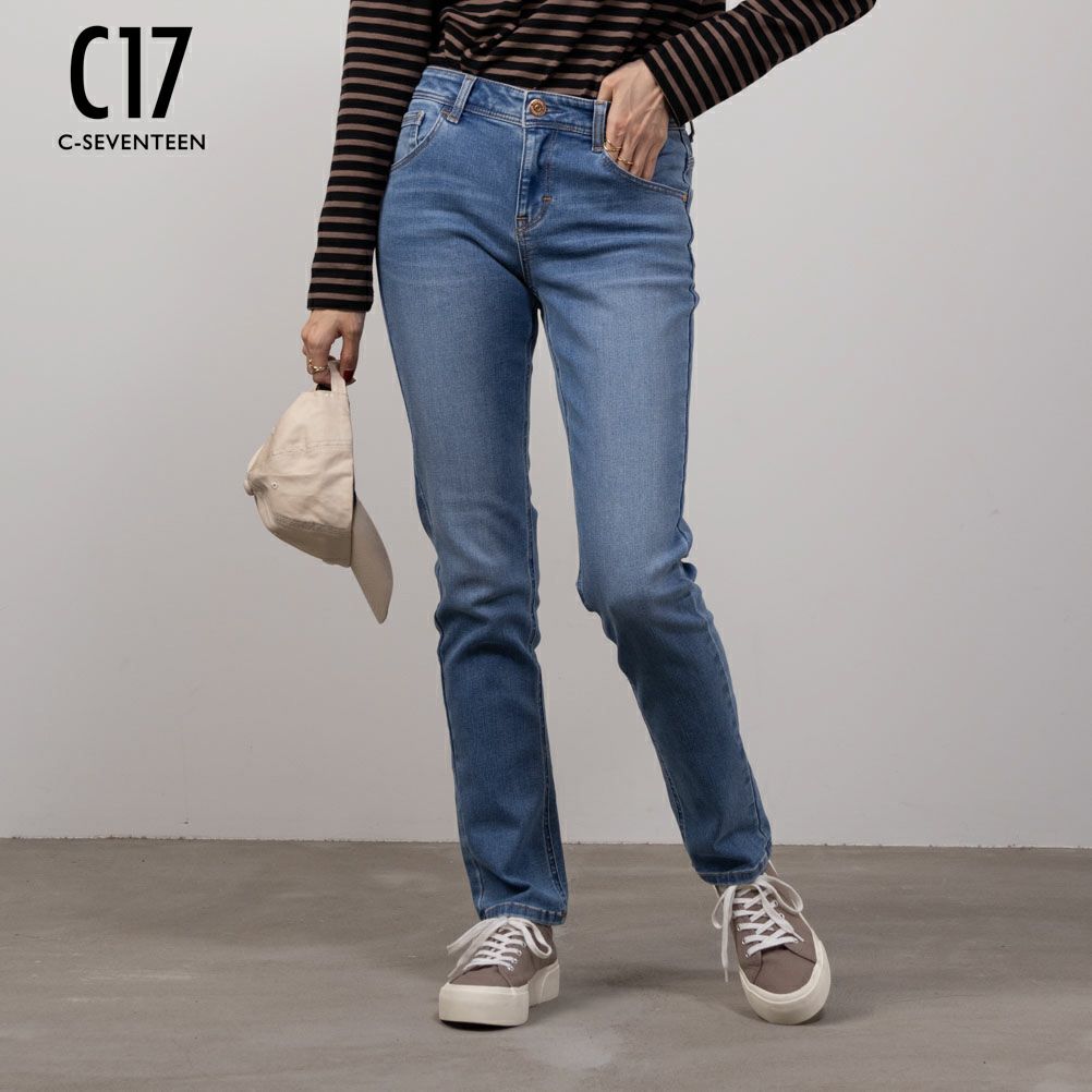 C17 ベーシックスキニーパンツ レディース