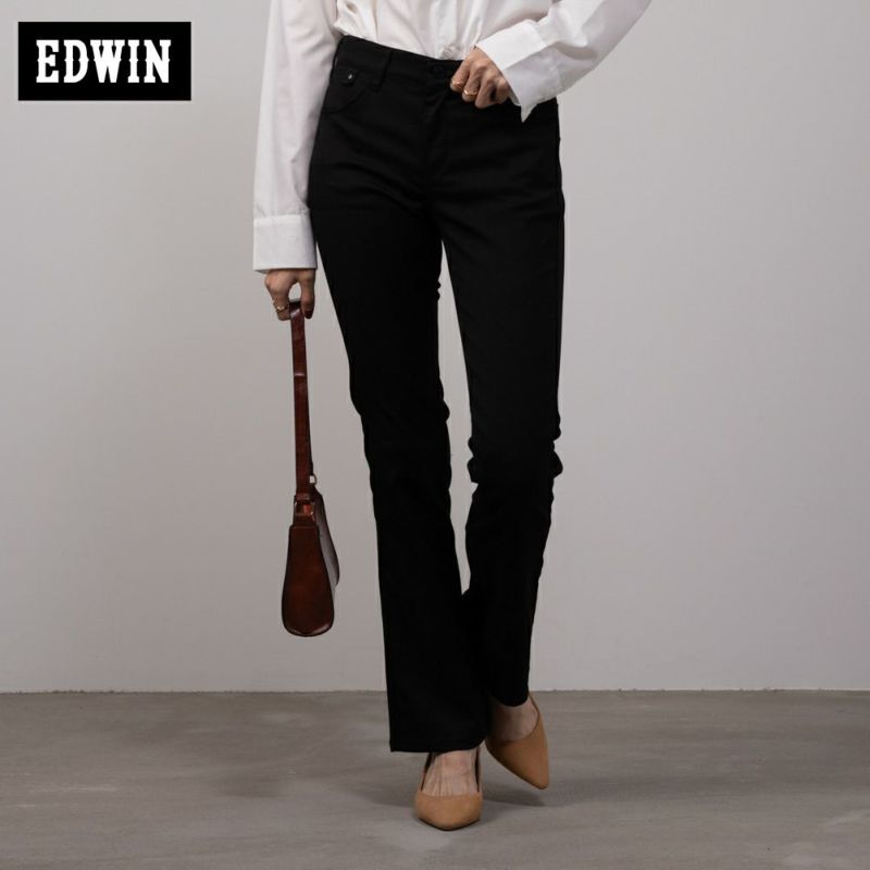 EDWIN  ハタラクロ ブーツカットパンツ レディース商品画像-1