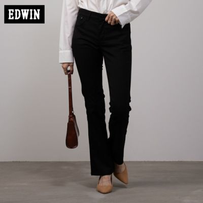 EDWIN  ハタラクロ ブーツカットパンツ レディース