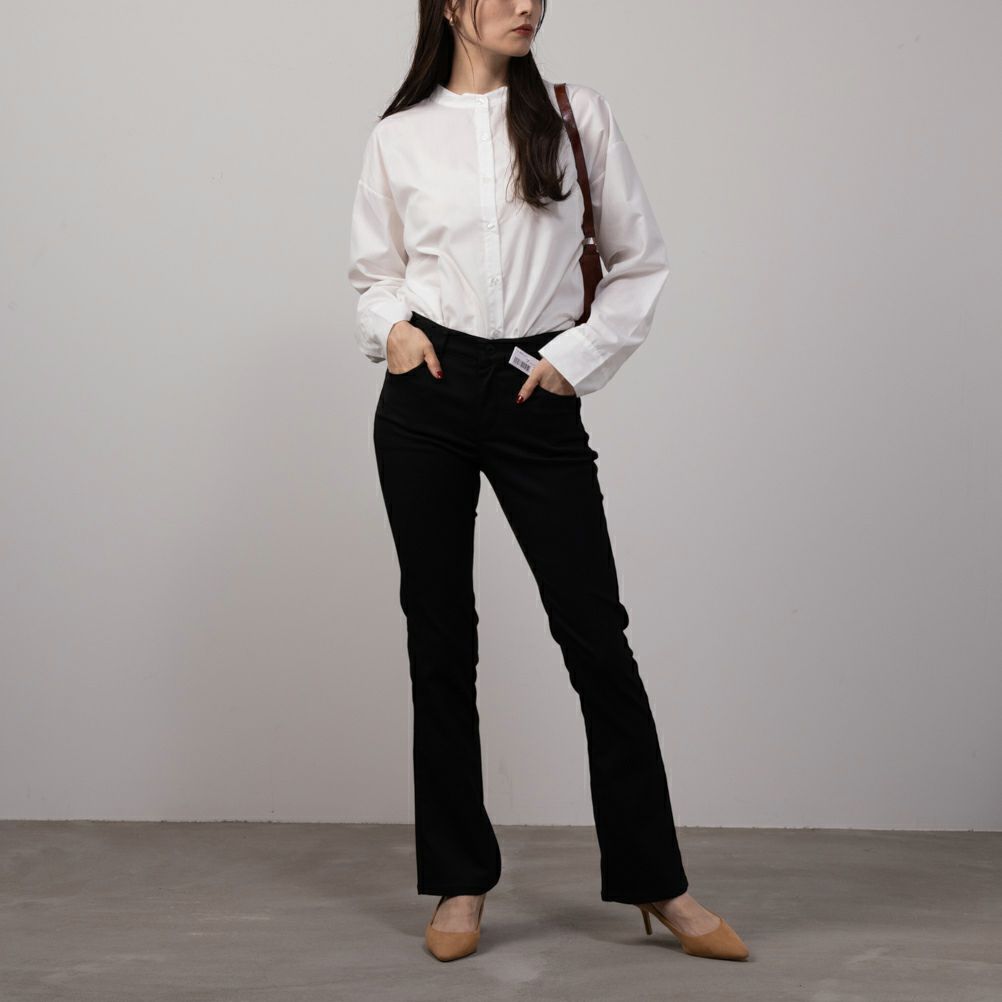 EDWIN  ハタラクロ ブーツカットパンツ レディース商品サムネイル-2