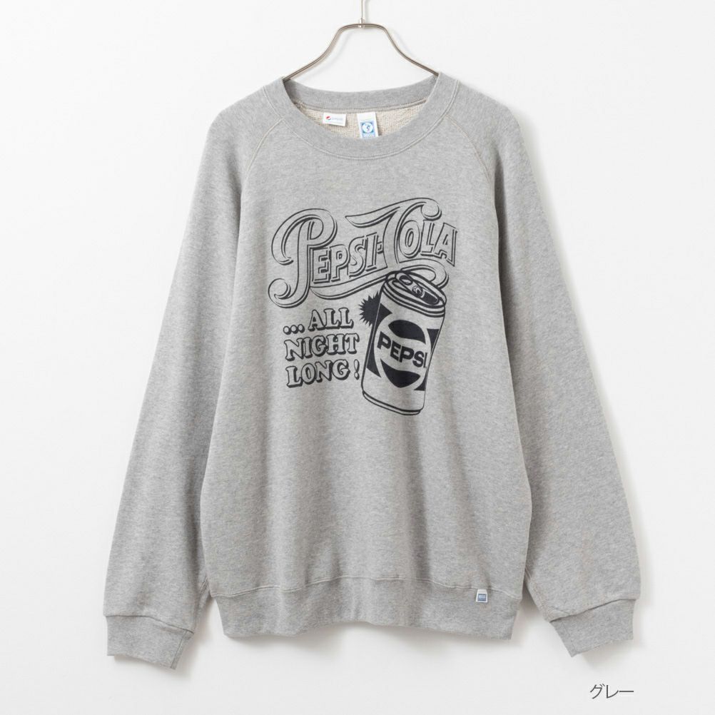 DISCUS×PEPSI ラグラントレーナー メンズ