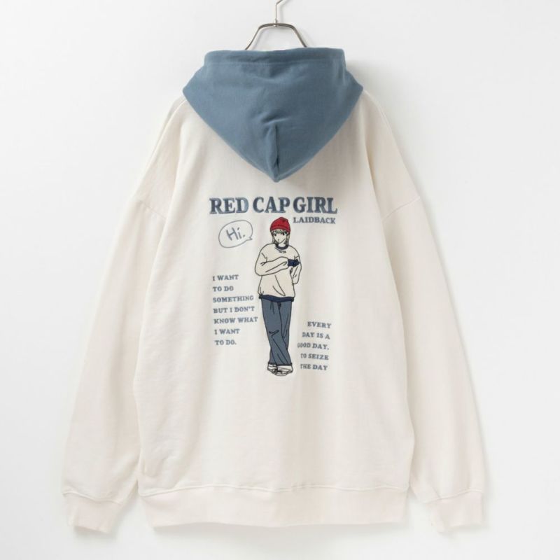 【オンラインストア限定】RED CAP GIRL  バック刺繍フーディー メンズ商品画像-5