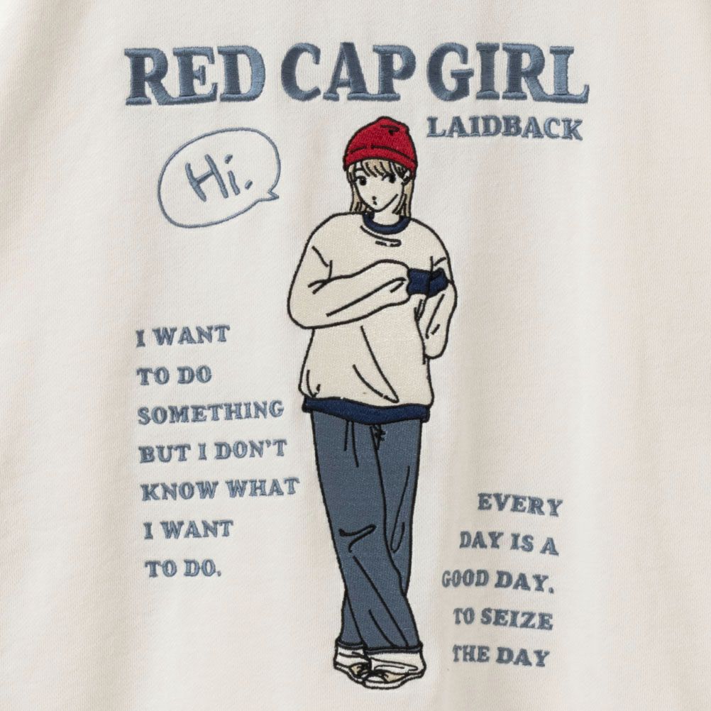 【オンラインストア限定】RED CAP GIRL  バック刺繍フーディー メンズ商品サムネイル-10