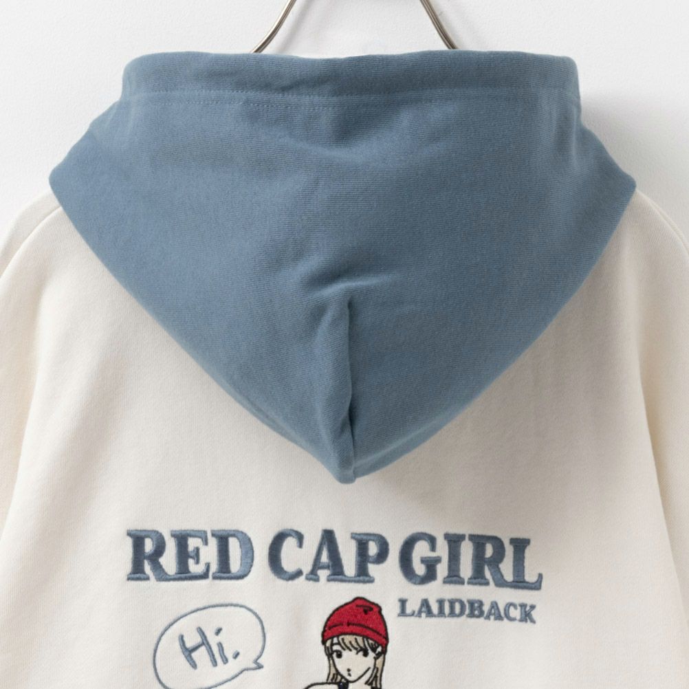 RED CAP GIRL バック刺繍フーディー メンズ
