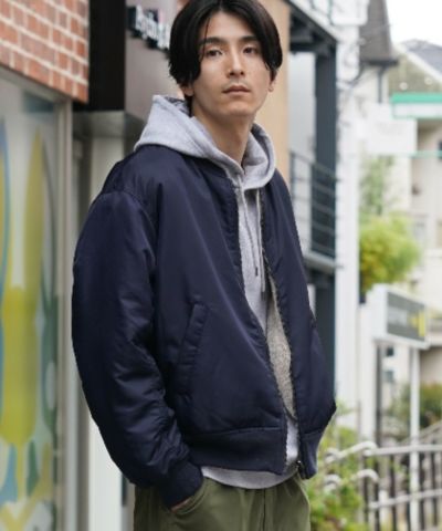 NAVY  MA-1タイプリバーシブルジャケット メンズ