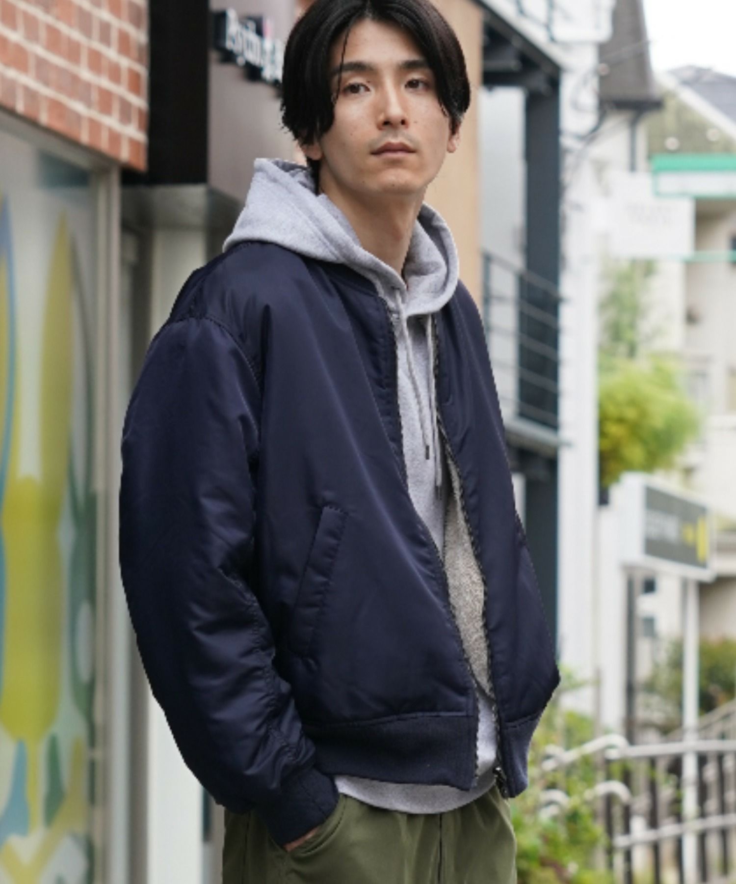NAVY  MA-1タイプリバーシブルジャケット メンズ商品サムネイル-1