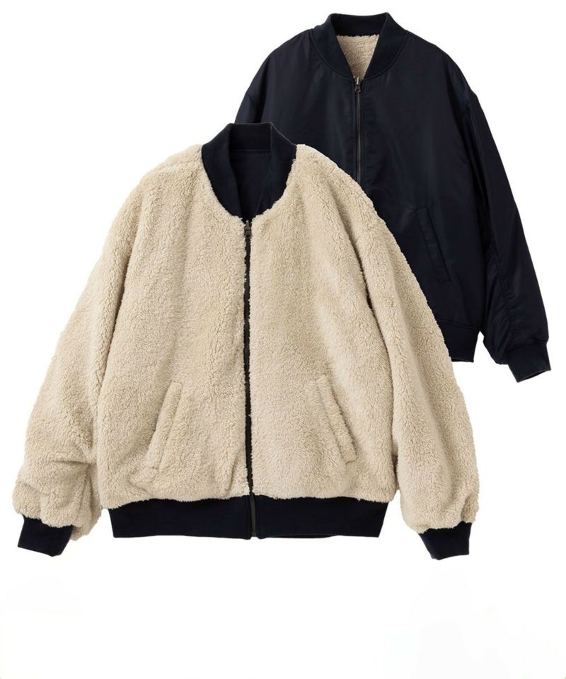 NAVY MA-1タイプリバーシブルジャケット メンズ商品画像-4