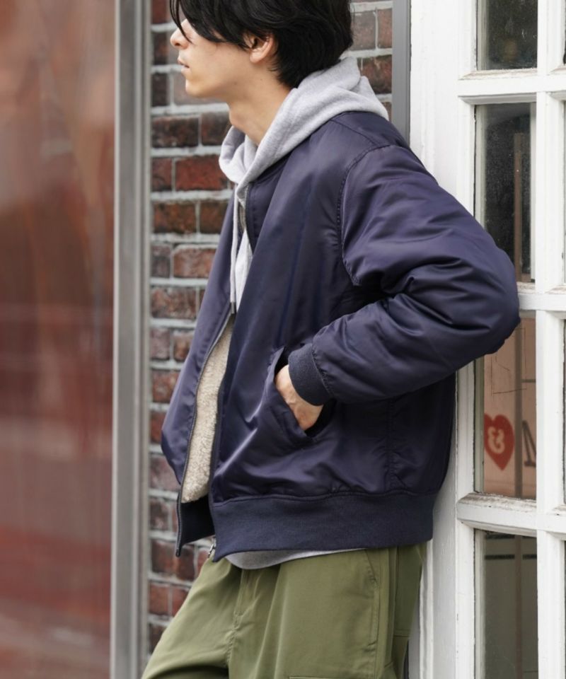 NAVY  MA-1タイプリバーシブルジャケット メンズ商品画像-8