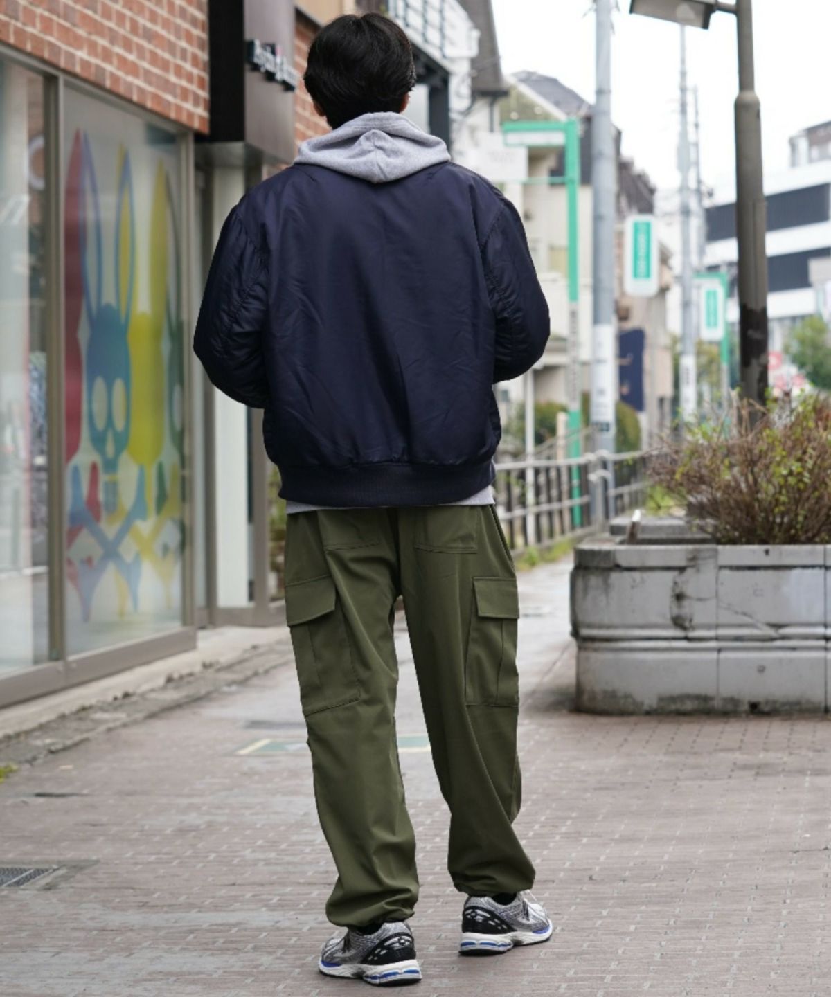 NAVY MA-1タイプリバーシブルジャケット メンズ