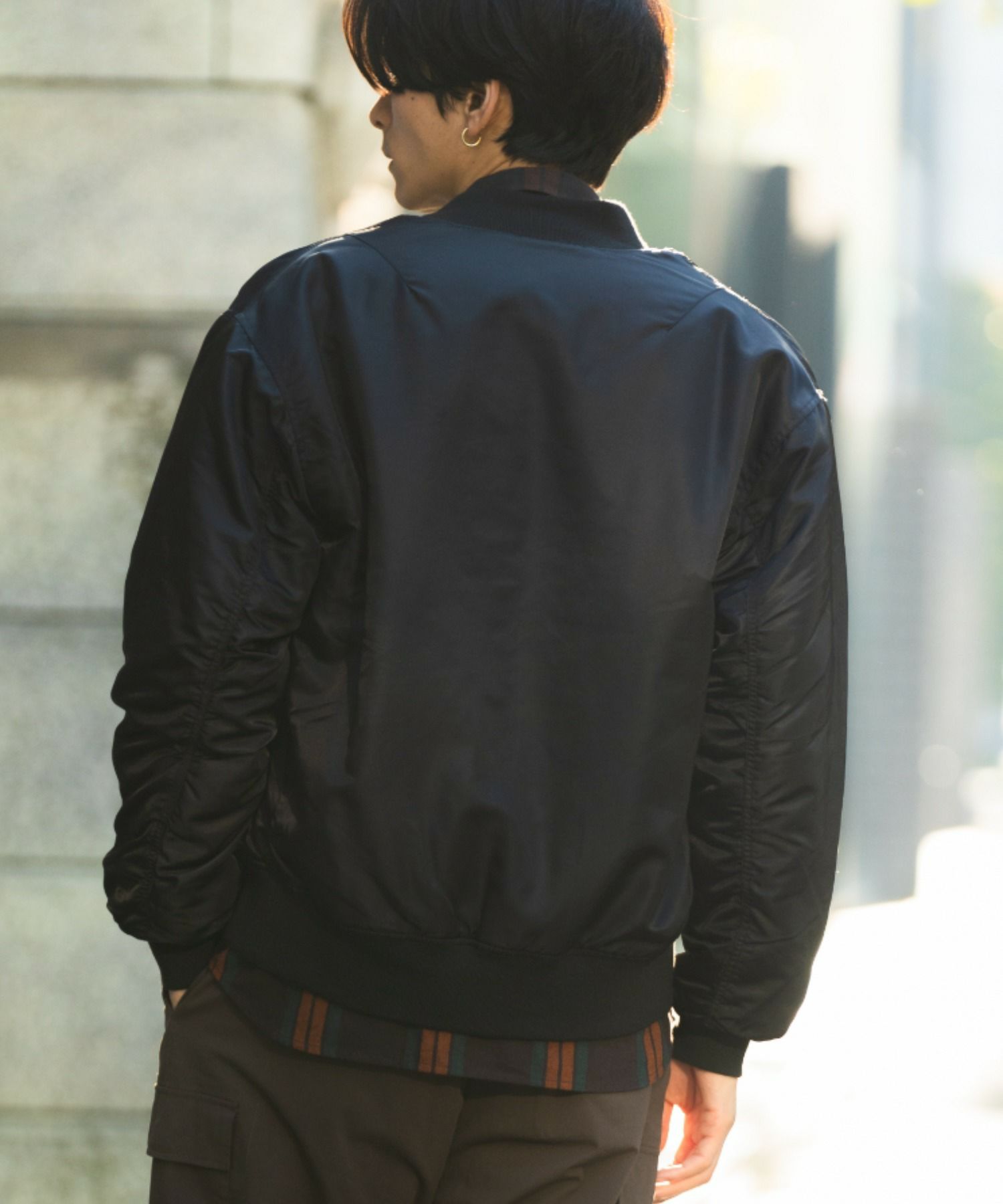 NAVY MA-1タイプリバーシブルジャケット メンズ商品サムネイル-13