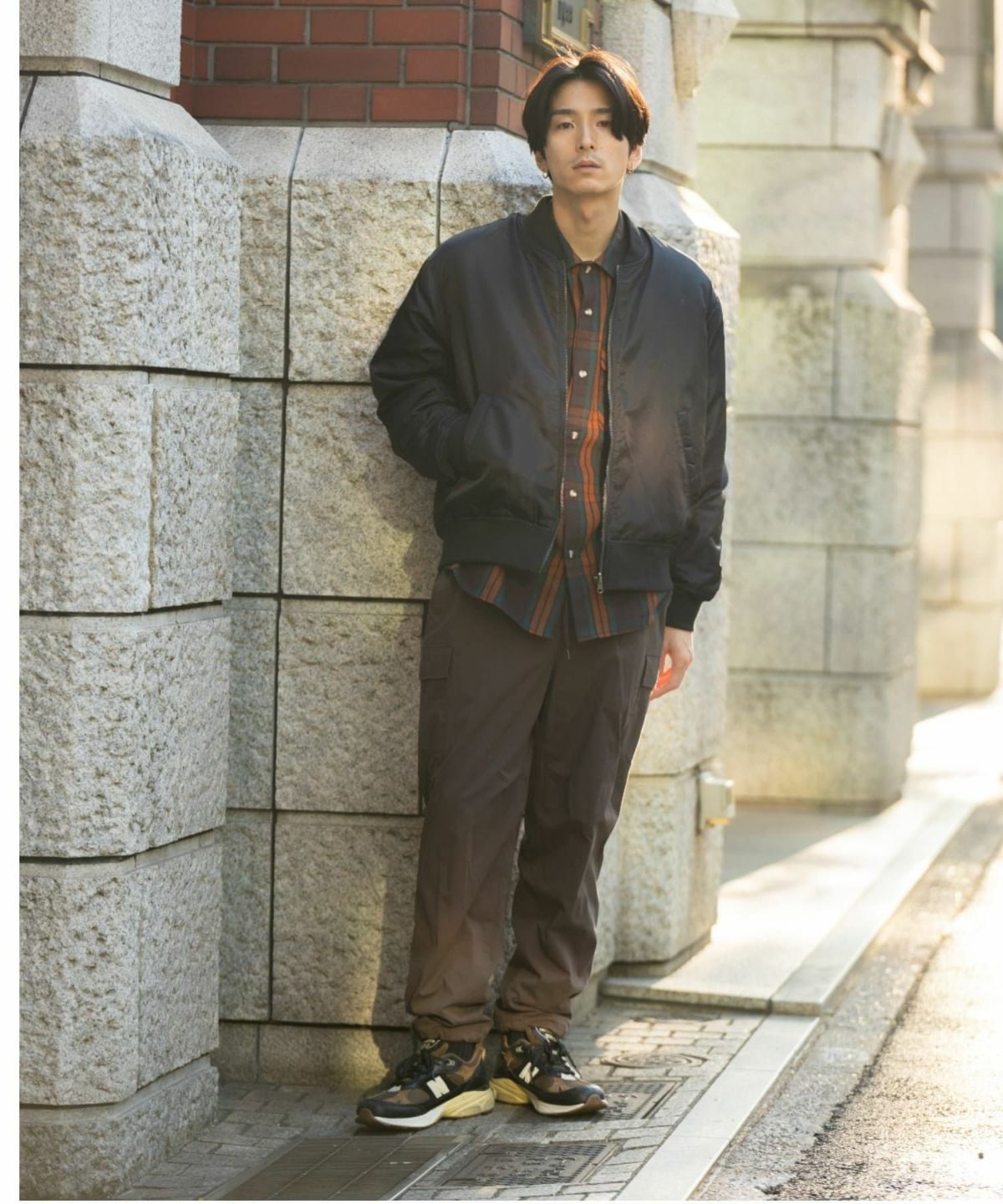 NAVY MA-1タイプリバーシブルジャケット メンズ