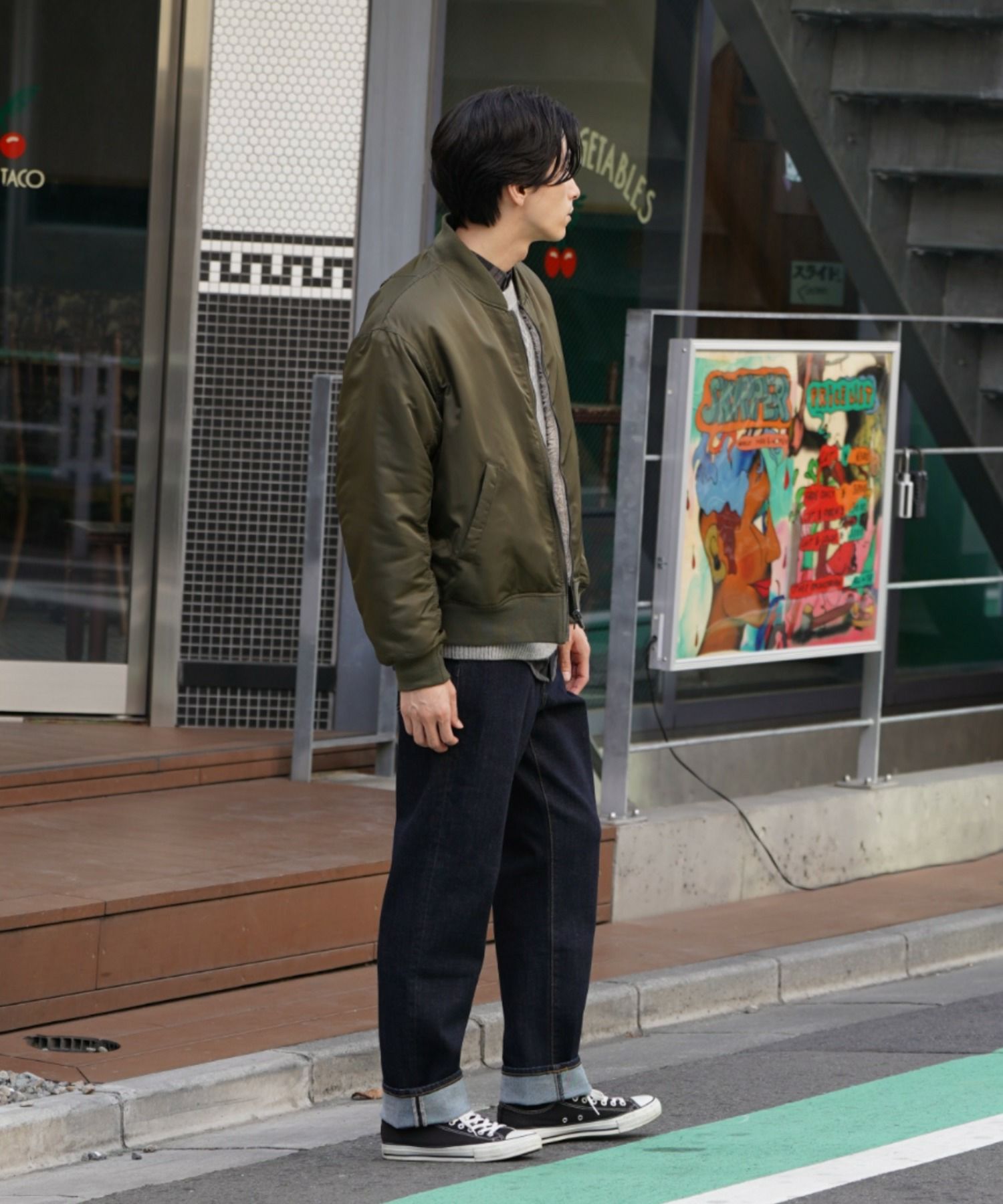 NAVY  MA-1タイプリバーシブルジャケット メンズ商品サムネイル-20