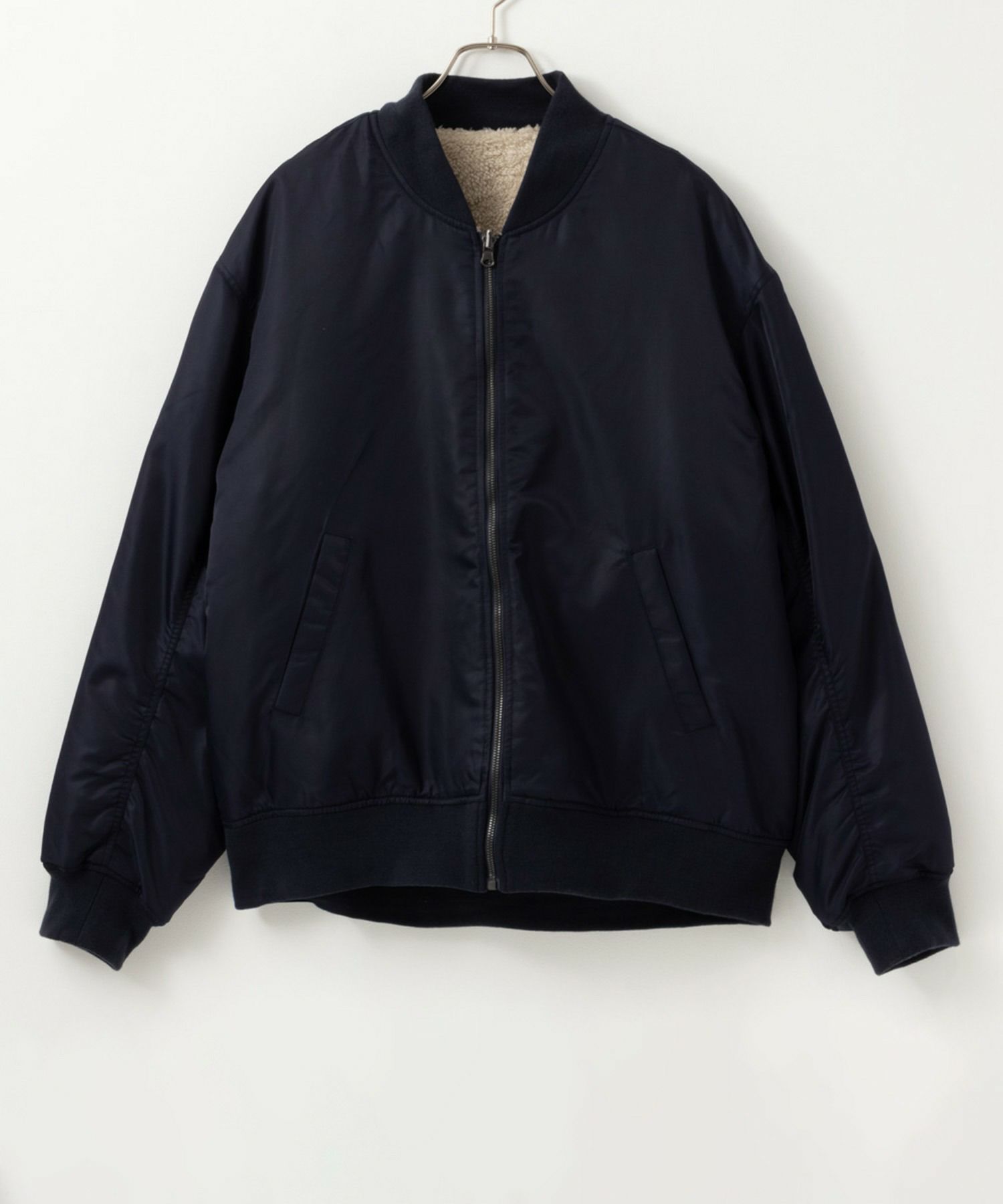 NAVY MA-1タイプリバーシブルジャケット メンズ