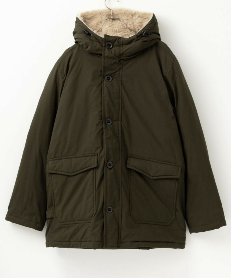 NAVY  ミリタリーフードコート メンズ商品画像-4