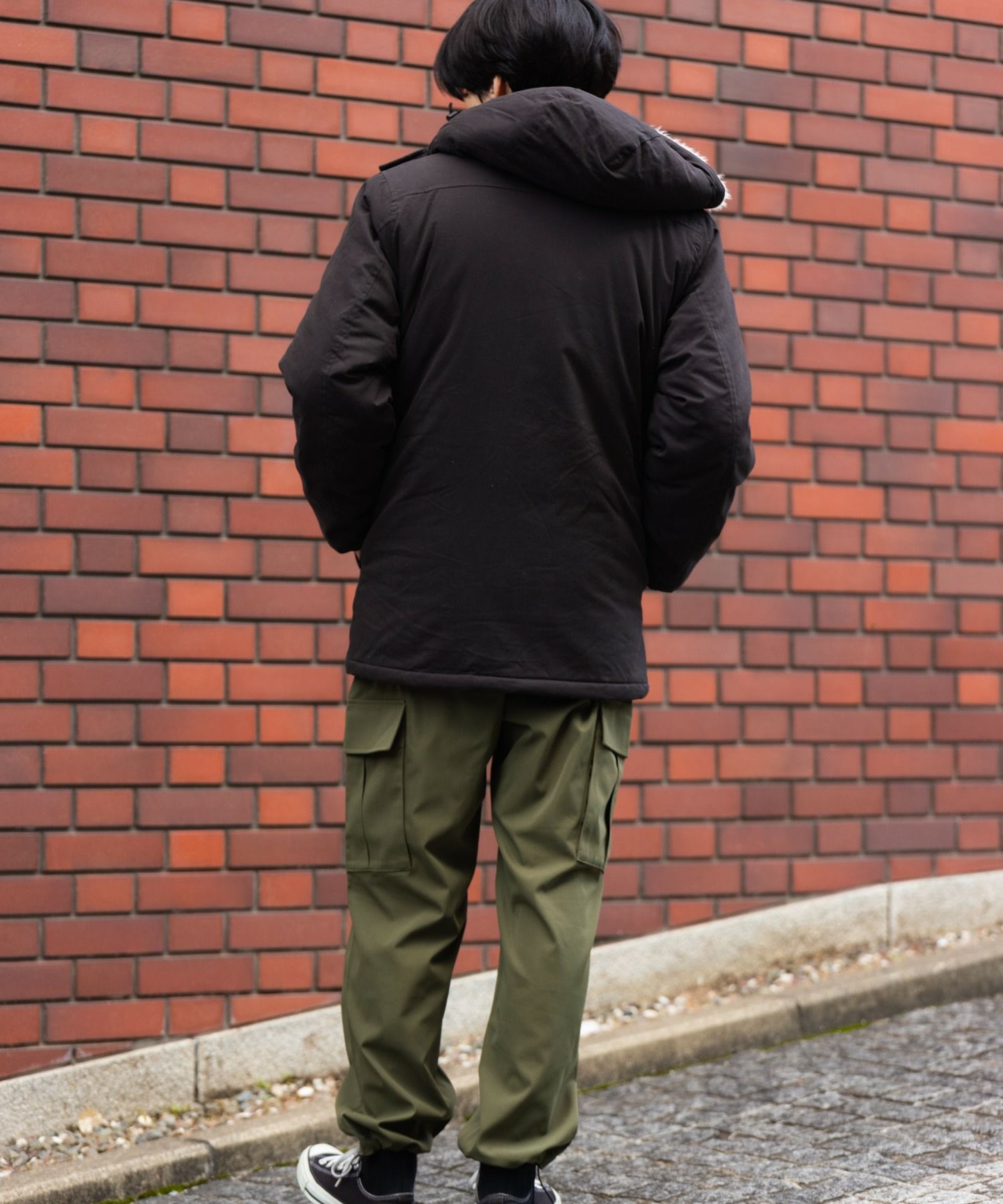 NAVY  ミリタリーフードコート メンズ商品画像-9