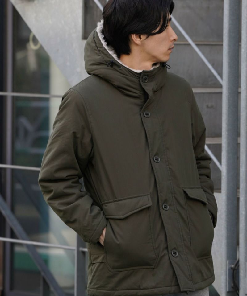 NAVY  ミリタリーフードコート メンズ商品画像-11