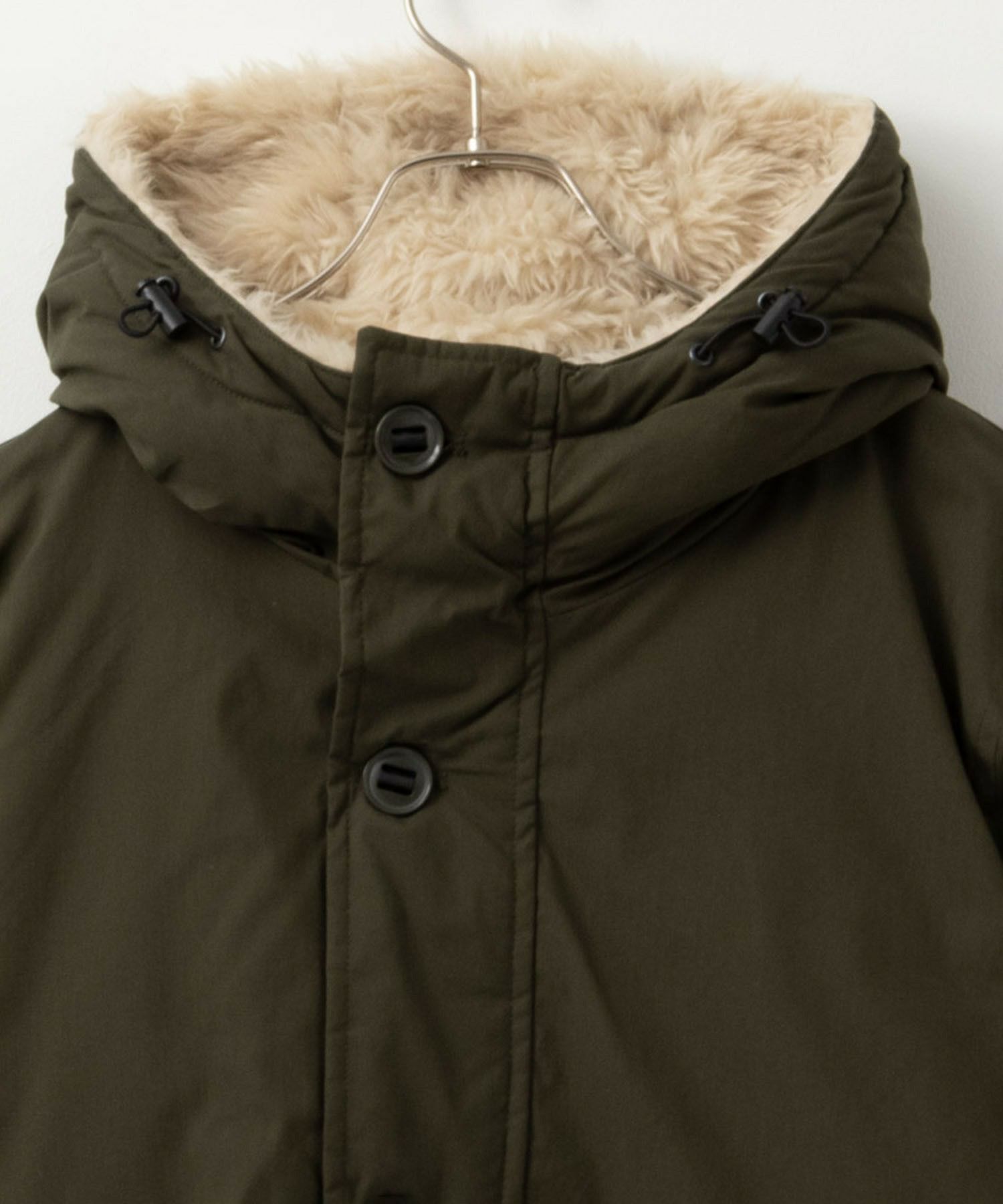 NAVY  ミリタリーフードコート メンズ商品画像-15