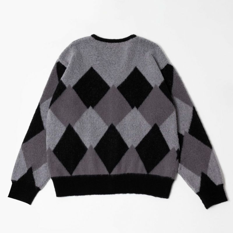 MOSSIMO  アーガイル柄Vネックカーディガン メンズ商品画像-3