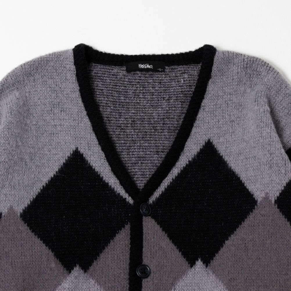 MOSSIMO  アーガイル柄Vネックカーディガン メンズ商品サムネイル-4