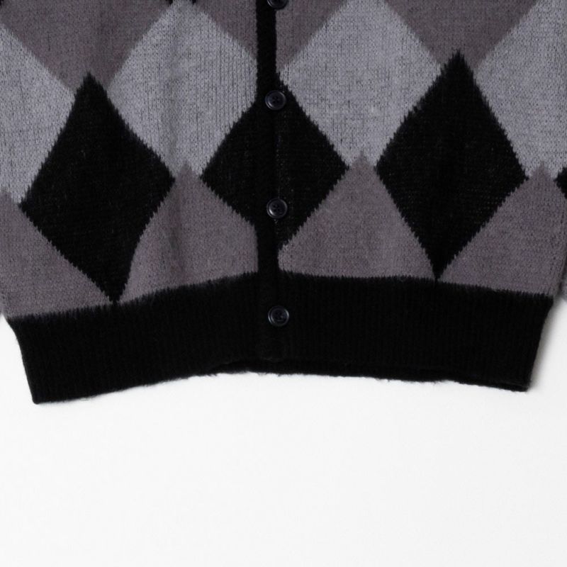 MOSSIMO  アーガイル柄Vネックカーディガン メンズ商品画像-6