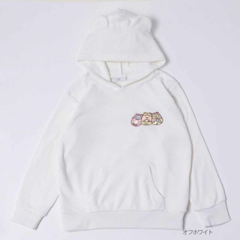 すみっコぐらし 耳付きボアパーカー キッズ商品画像-2