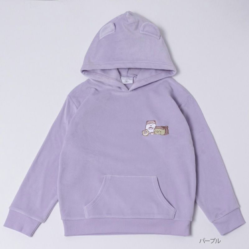 すみっコぐらし 耳付きボアパーカー キッズ商品画像-4